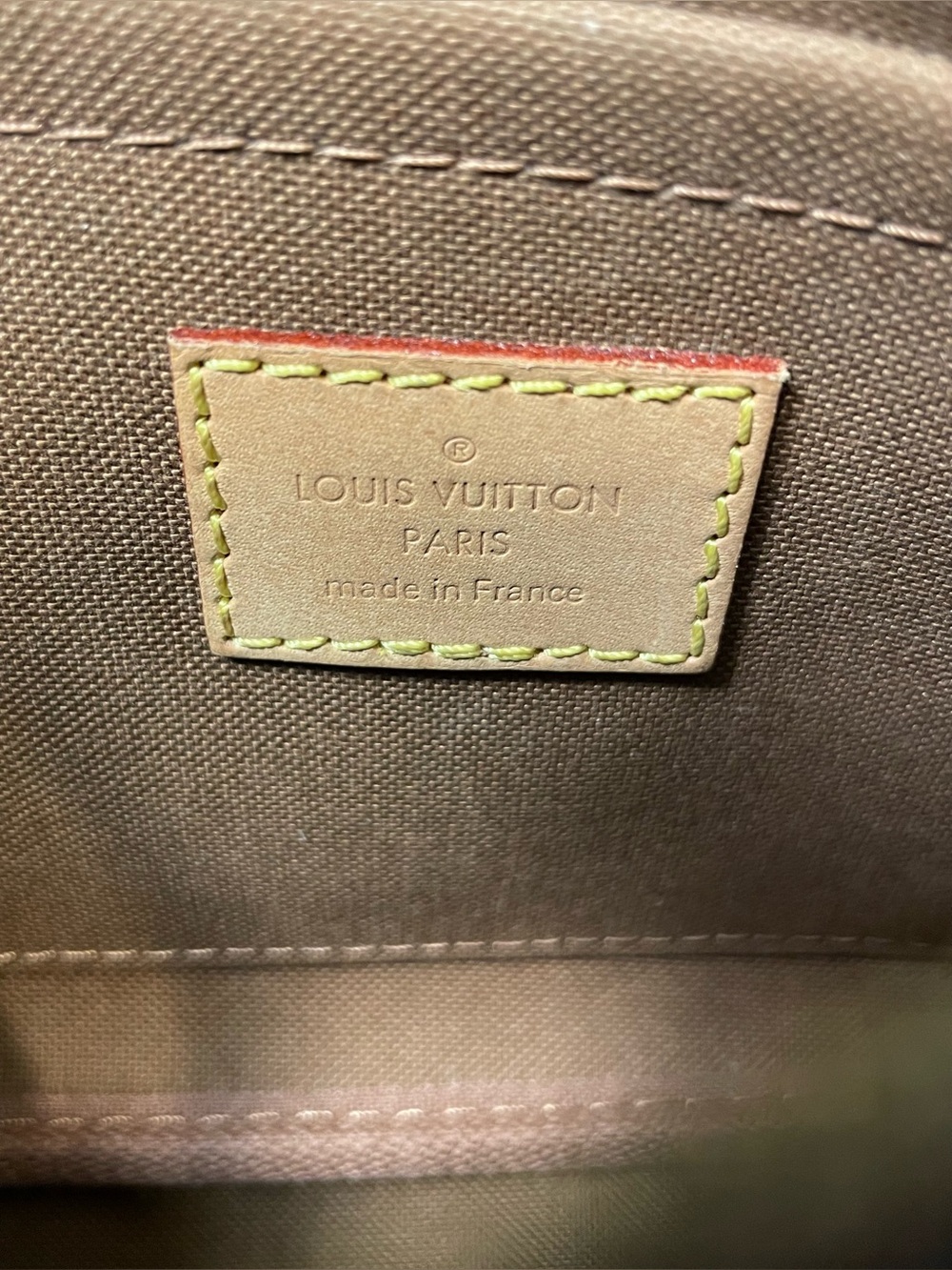Louis Vuitton Brown Monogram Crossbody Bag with Pink Strap - Picture 17 of 17